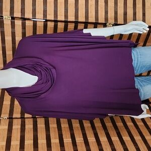 Rachel Kate purple open poncho